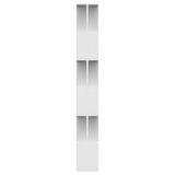 Book Cabinet/Room Divider White 80x24x192 cm Engineered Wood