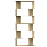 Book Cabinet/Room Divider Sonoma Oak 80x24x192 cm Engineered Wood