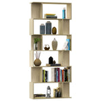 Book Cabinet/Room Divider Sonoma Oak 80x24x192 cm