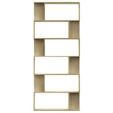 Book Cabinet/Room Divider Sonoma Oak 80x24x192 cm Engineered Wood - 45-Degree Angle