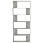 Book Cabinet/Room Divider Concrete Grey 80x24x192 cm