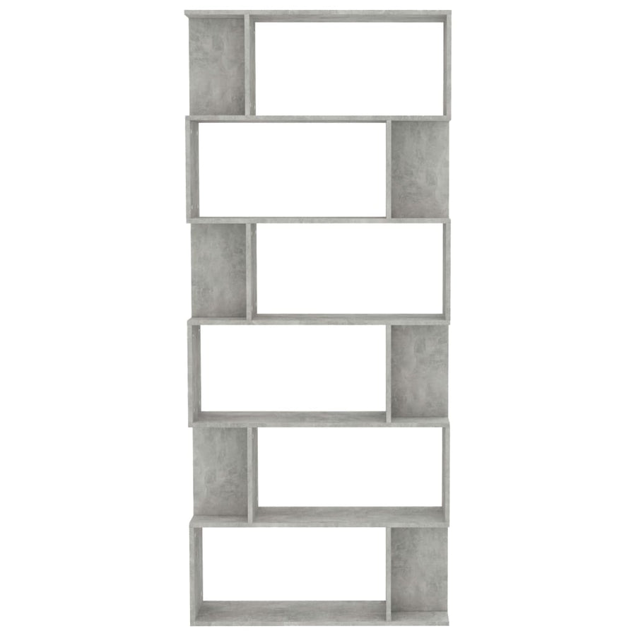 Book Cabinet/Room Divider Concrete Grey 80x24x192 cm