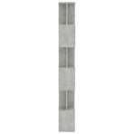 Book Cabinet/Room Divider Concrete Grey 80x24x192 cm