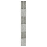 Book Cabinet/Room Divider Concrete Grey 80x24x192 cm Engineered Wood - Rear View