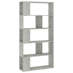 Book Cabinet/Room Divider Concrete Grey 80x24x159 cm