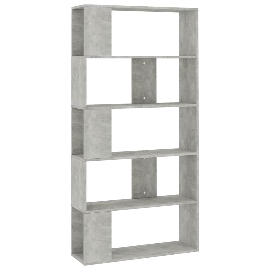 Book Cabinet/Room Divider Concrete Grey 80x24x159 cm