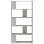Book Cabinet/Room Divider Concrete Grey 80x24x159 cm