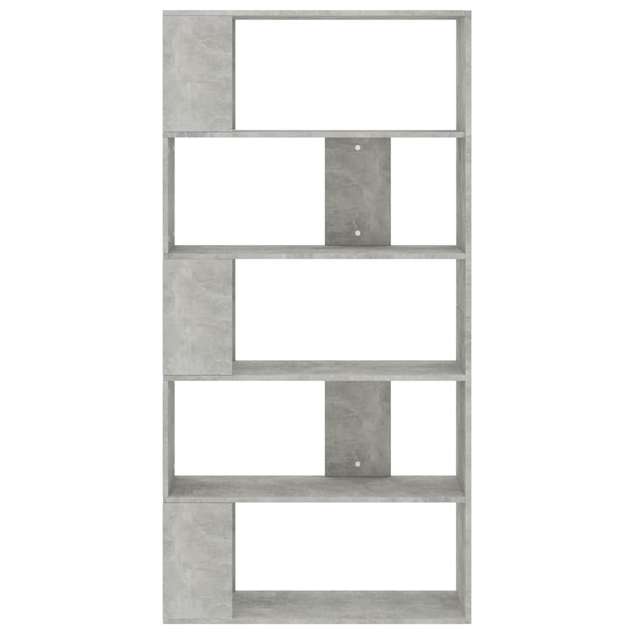 Book Cabinet/Room Divider Concrete Grey 80x24x159 cm