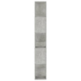 Book Cabinet/Room Divider Concrete Grey 80x24x159 cm Engineered Wood - Rear View