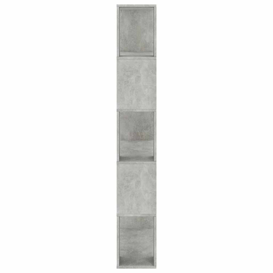 Book Cabinet/Room Divider Concrete Grey 80x24x159 cm