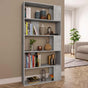 Book Cabinet/Room Divider Concrete Grey 80x24x159 cm