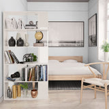 Book Cabinet/Room Divider High Gloss White 80x24x159 cm - Top-Down View