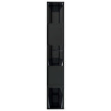 Book Cabinet/Room Divider High Gloss Black 80x24x159 cm - Rear View