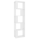 Book Cabinet/Room Divider White 45x24x159 cm Engineered Wood - Front View