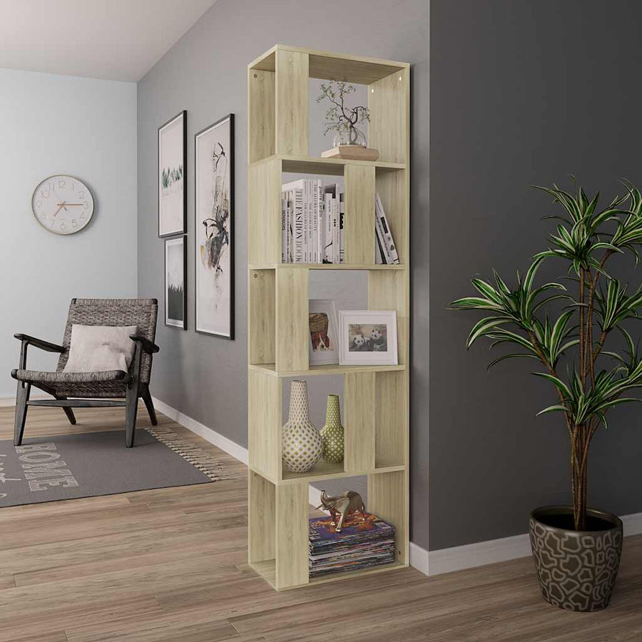 Book Cabinet/Room Divider Sonoma Oak 45x24x159 cm