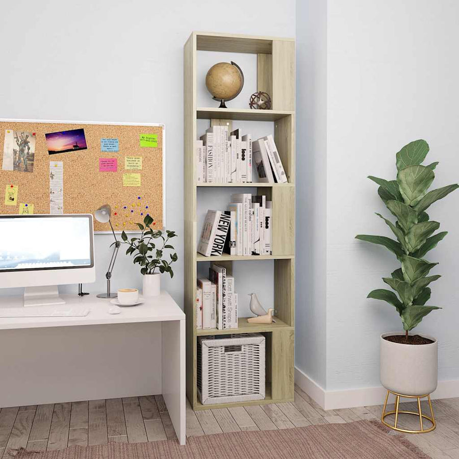 Book Cabinet/Room Divider Sonoma Oak 45x24x159 cm