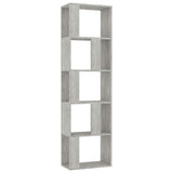 Book Cabinet/Room Divider Concrete Grey 45x24x159 cm Engineered Wood