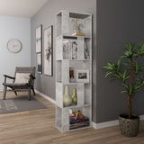 Book Cabinet/Room Divider Concrete Grey 45x24x159 cm Engineered Wood - Top-Down View