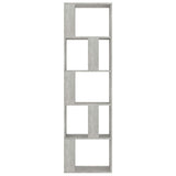 Book Cabinet/Room Divider Concrete Grey 45x24x159 cm Engineered Wood - 45-Degree Angle