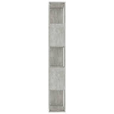 Book Cabinet/Room Divider Concrete Grey 45x24x159 cm Engineered Wood - Rear View