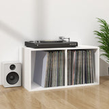 Vinyl Storage Box White 71x34x36 cm Engineered Wood - Rear View