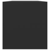 Vinyl Storage Box Black 71x34x36 cm Engineered Wood