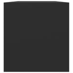 Vinyl Storage Box Black 71x34x36 cm Engineered Wood