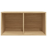 Vinyl Storage Box Sonoma Oak 71x34x36 cm Engineered Wood - Rear View