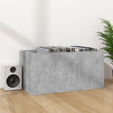 Vinyl Storage Box Concrete Grey 71x34x36 cm Engineered Wood - Top-Down View