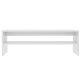 Coffee Table White 100x40x40 cm Engineered Wood
