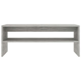 Coffee Table Concrete Grey 100x40x40 cm Engineered Wood