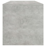 Coffee Table Concrete Grey 100x40x40 cm Engineered Wood - 45-Degree Angle