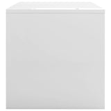 Coffee Table High Gloss White 100x40x40 cm Engineered Wood - Top-Down View