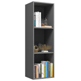 Book Cabinet/TV Cabinet Grey 36x30x114 cm Engineered Wood - Side View