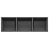 Book Cabinet/TV Cabinet Grey 36x30x114 cm Engineered Wood - Extra Image