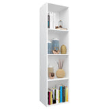 Book Cabinet/TV Cabinet White 36x30x143 cm Engineered Wood