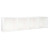 Book Cabinet/TV Cabinet White 36x30x143 cm Engineered Wood