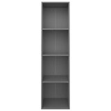 Book Cabinet/TV Cabinet Grey 36x30x143 cm Engineered Wood - Top-Down View
