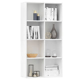 Book Cabinet/Sideboard White 66x30x130 cm Engineered Wood - Side View