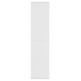 Book Cabinet/Sideboard White 66x30x130 cm Engineered Wood - 45-Degree Angle