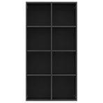 Book Cabinet/Sideboard Black 66x30x130 cm Engineered Wood