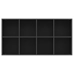 Book Cabinet/Sideboard Black 66x30x130 cm Engineered Wood