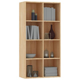 Book Cabinet/Sideboard Sonoma Oak 66x30x130 cm Engineered Wood - Side View