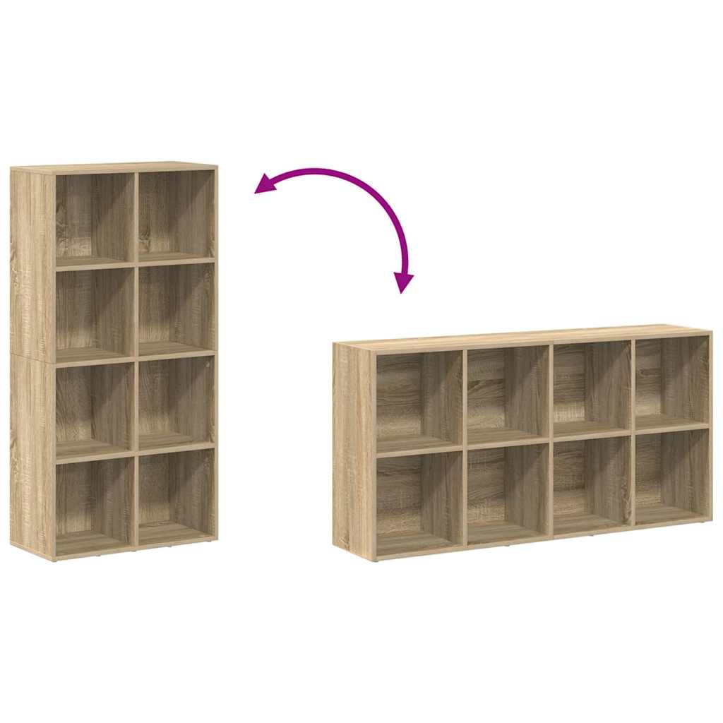 Book Cabinet/Sideboard Sonoma Oak 66x30x130 cm Engineered Wood