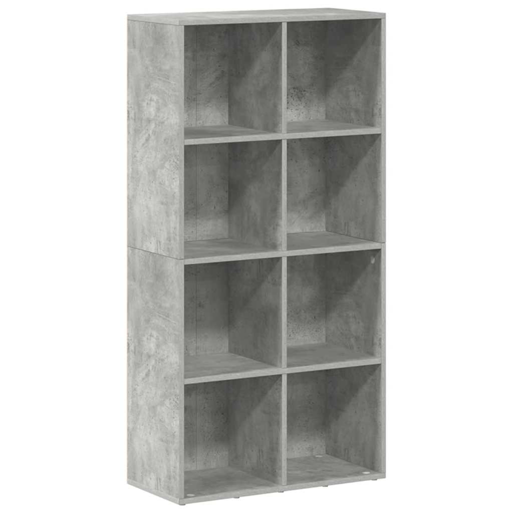 Book Cabinet/Sideboard Concrete Grey 66x30x130 cm Engineered Wood