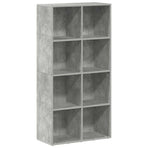 Book Cabinet/Sideboard Concrete Grey 66x30x130 cm