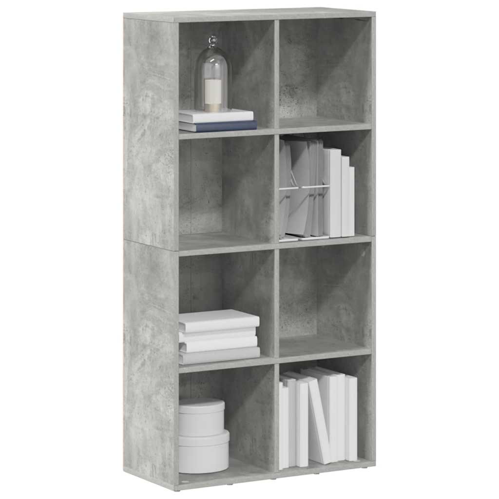Book Cabinet/Sideboard Concrete Grey 66x30x130 cm Engineered Wood