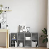 Book Cabinet/Sideboard Concrete Grey 66x30x130 cm Engineered Wood
