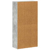 Book Cabinet/Sideboard Concrete Grey 66x30x130 cm Engineered Wood