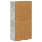 Book Cabinet/Sideboard Concrete Grey 66x30x130 cm
